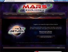 Tablet Screenshot of marsxplr.com